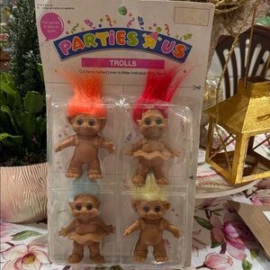 Vintage Style Troll Dolls set of 4.